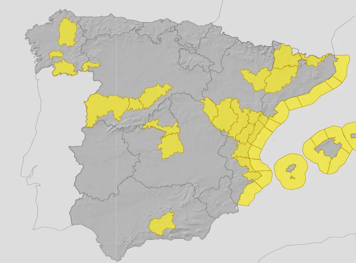 Mapa de alertas España