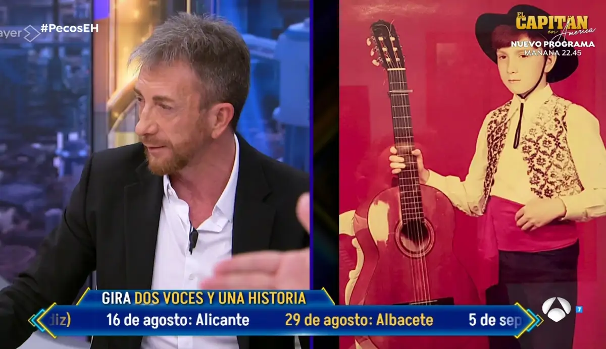 Pablo Motos y su guitarra