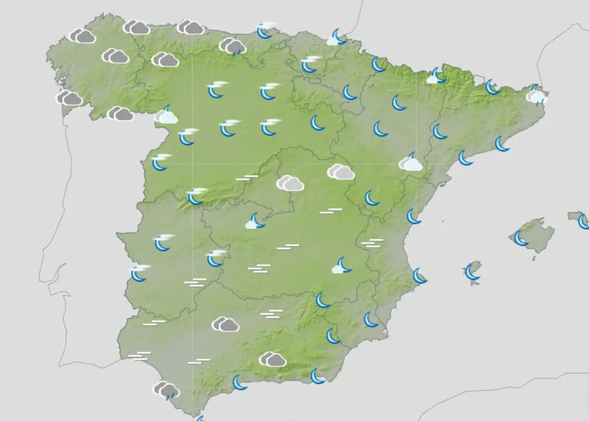 Mapa AEMET enero