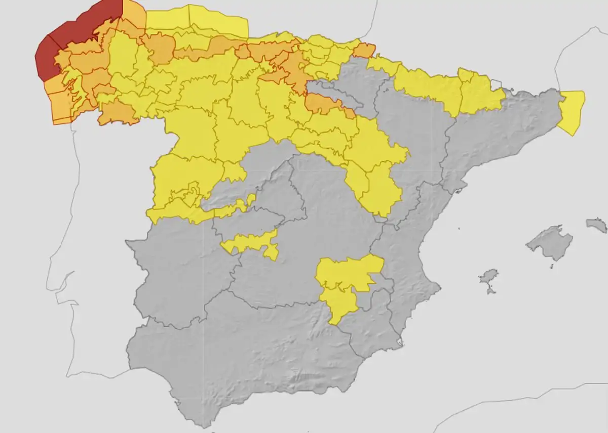 Mapa AEMET enero