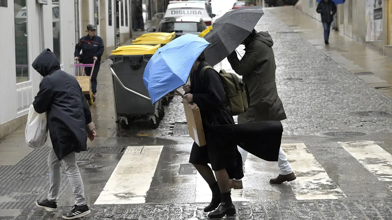 Lluvia y viento en Galicia