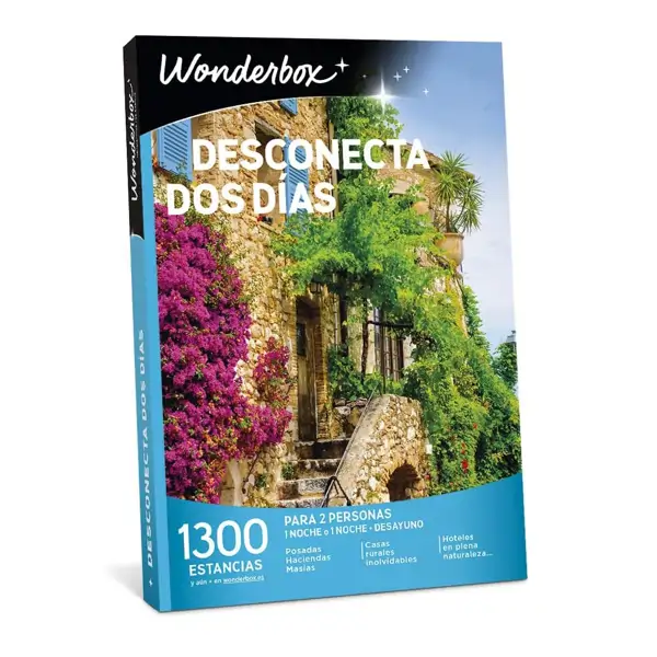 WONDERBOX caja regalo DESCONECTA Dos DÍAS (1300 estancias rurales)