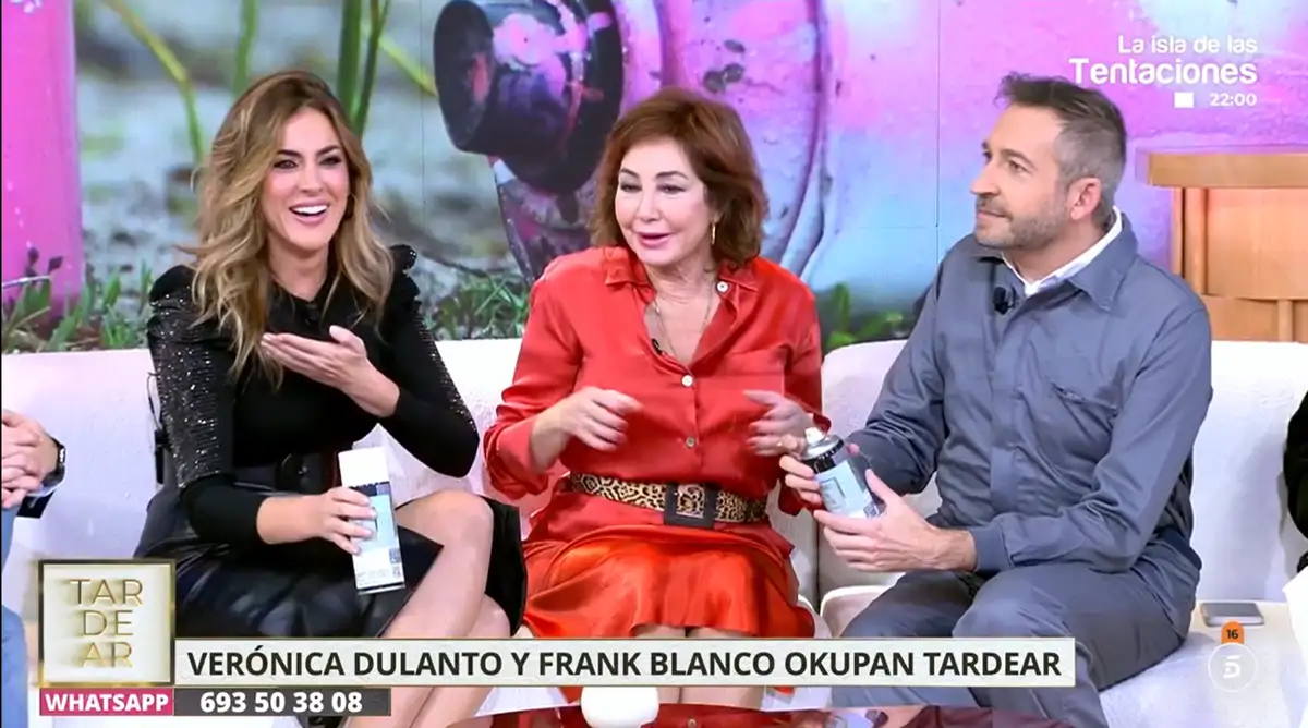 Verónica Dulanto, Ana Rosa Quintana y Frank Blanco