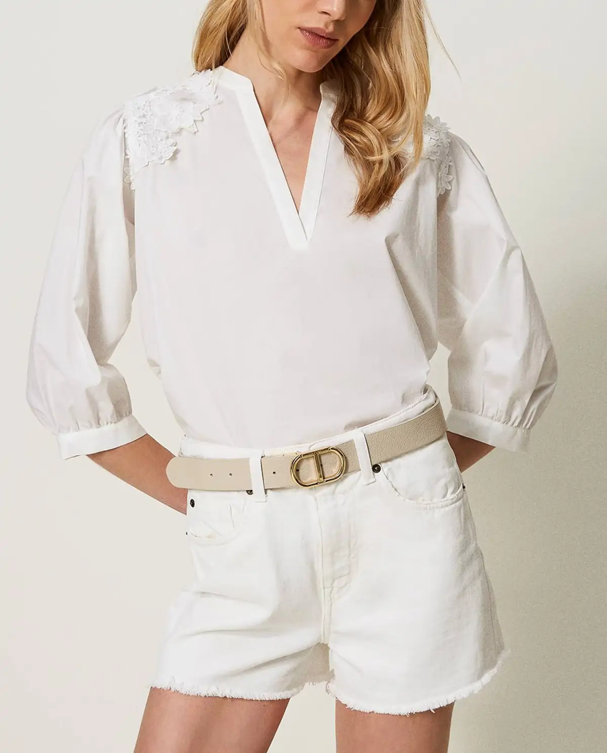 Blusa blanca de El Corte Inglés