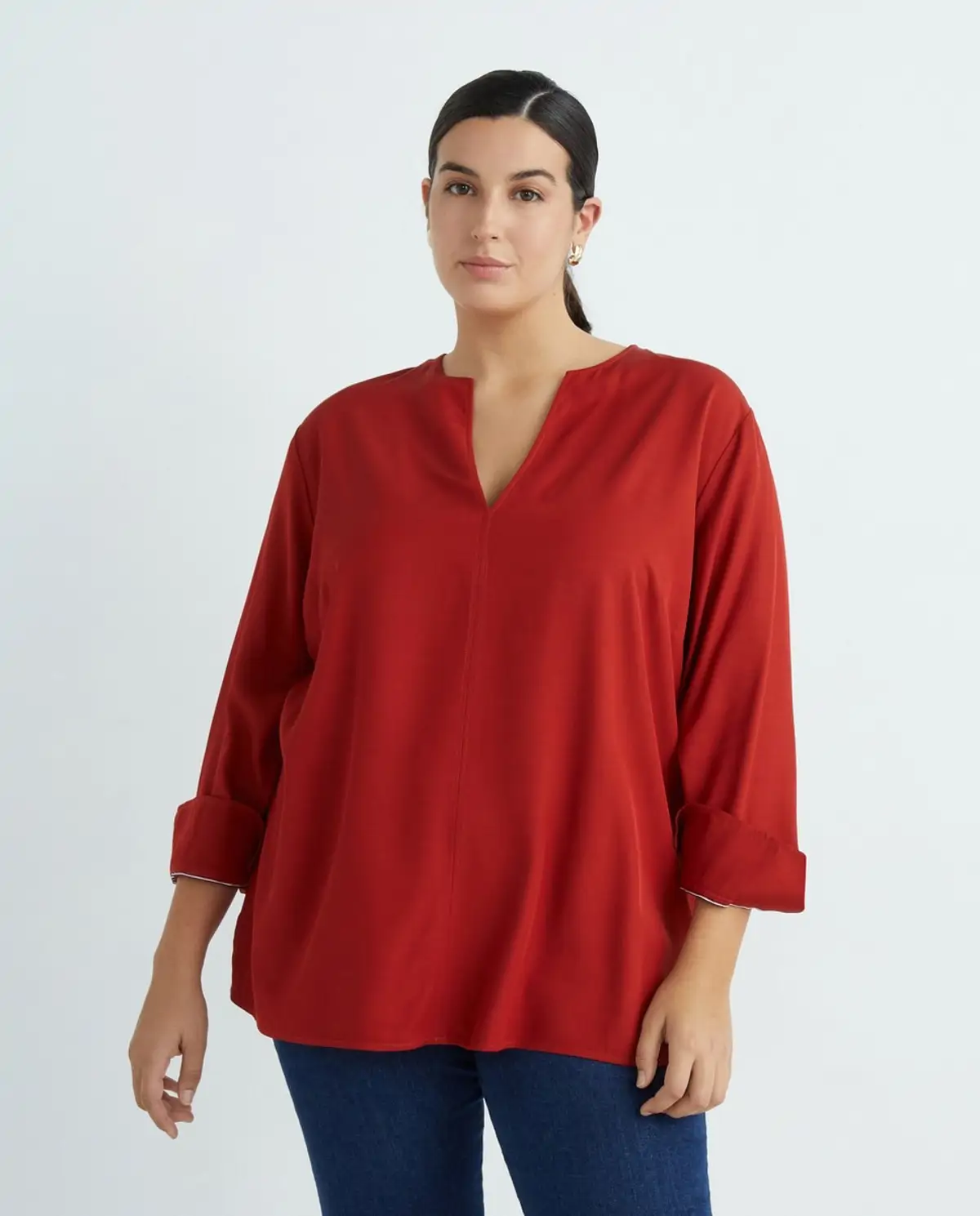 Blusa roja de El Corte Inglés