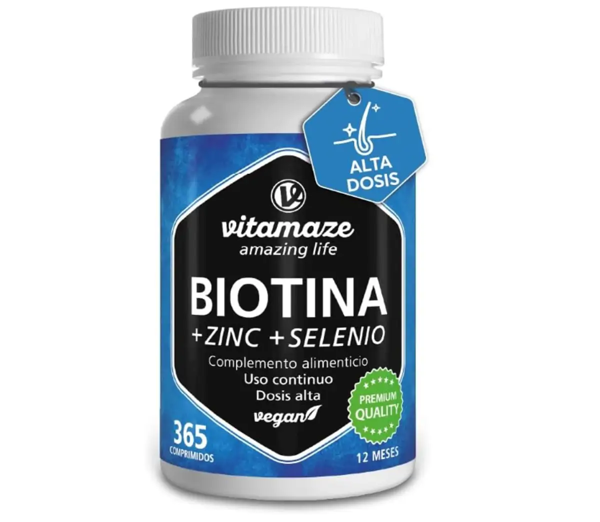 Vitamaze amazing life, suplemento de biotina, zinc y selenio