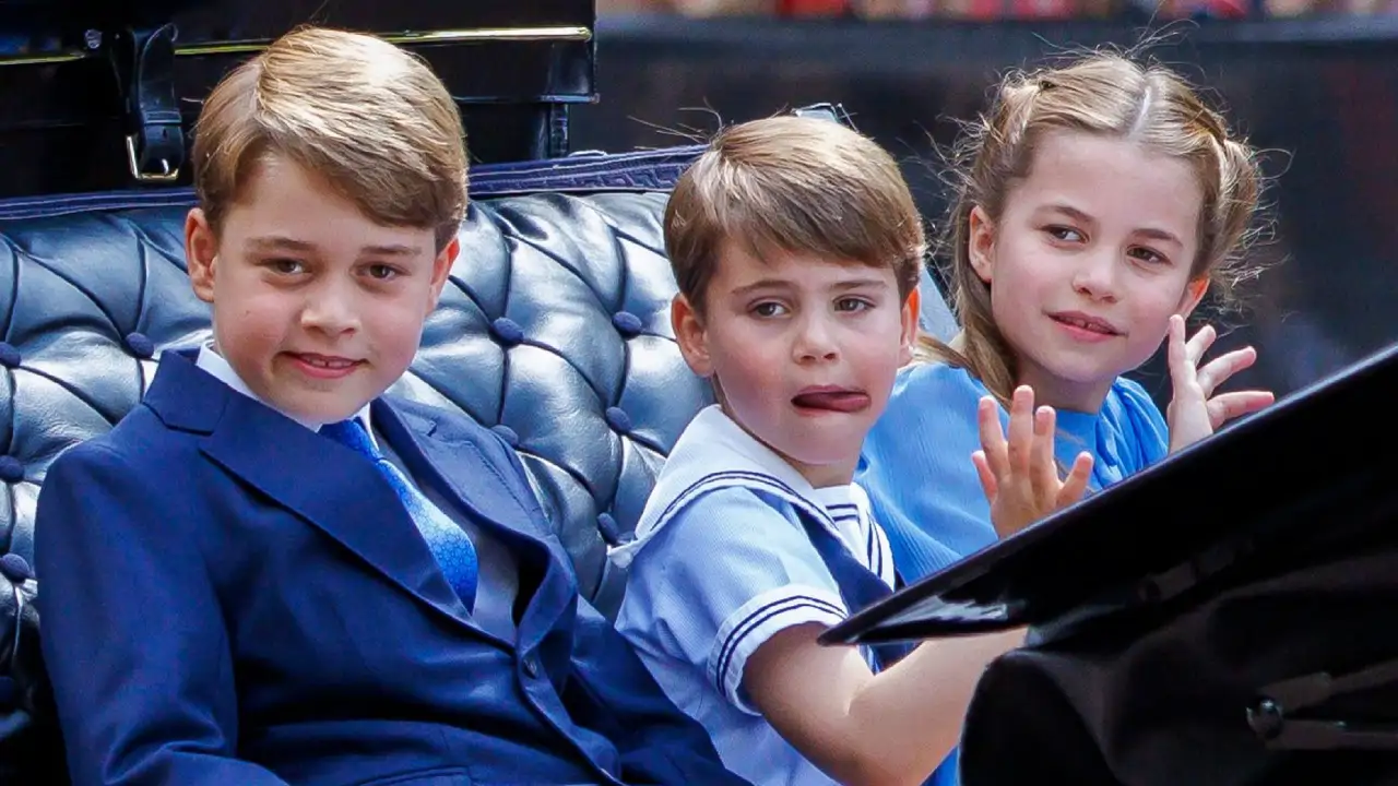 George, Louis y Charlotte