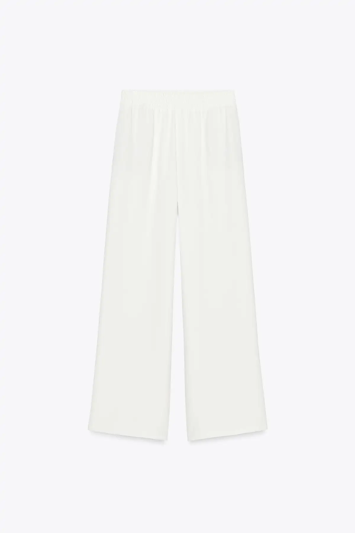 Pantalones blancos Zara  crepe wide leg