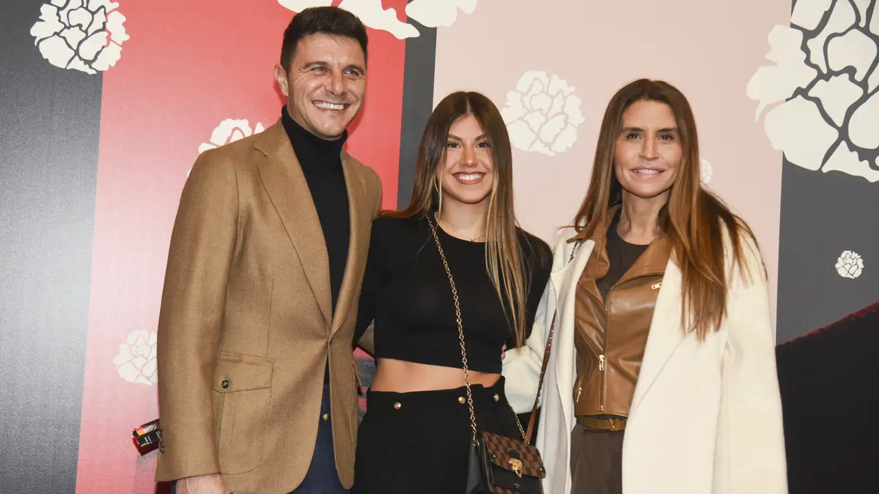 Joaquín Sánchez , Susana Saborido y Daniela Sánchez