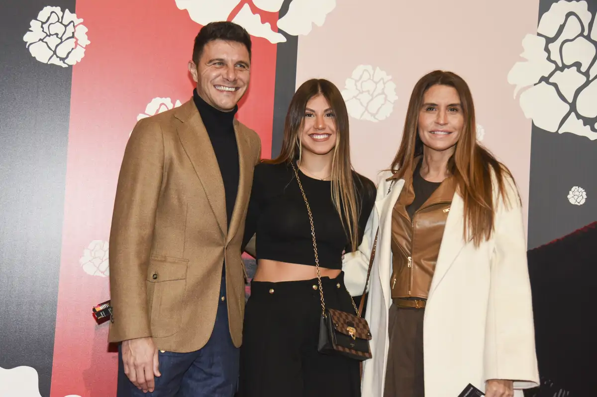 Joaquín Sánchez , Susana Saborido y Daniela Sánchez