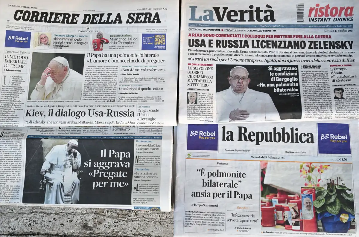 Noticias del papa Francisco en Italia