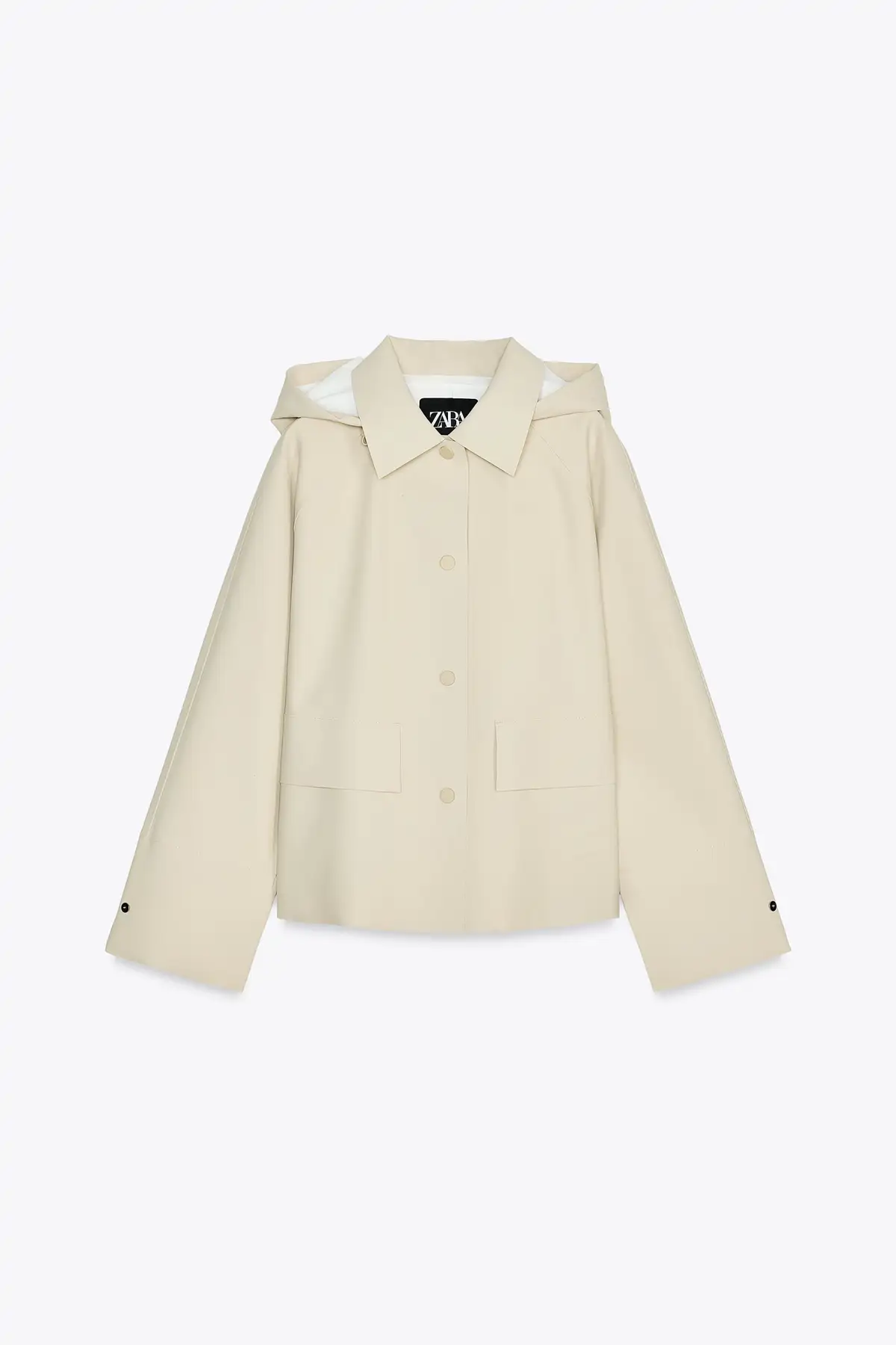 Abrigos tipo parka Zara finitos primavera Cazadora engomada water resistant ZW Collection