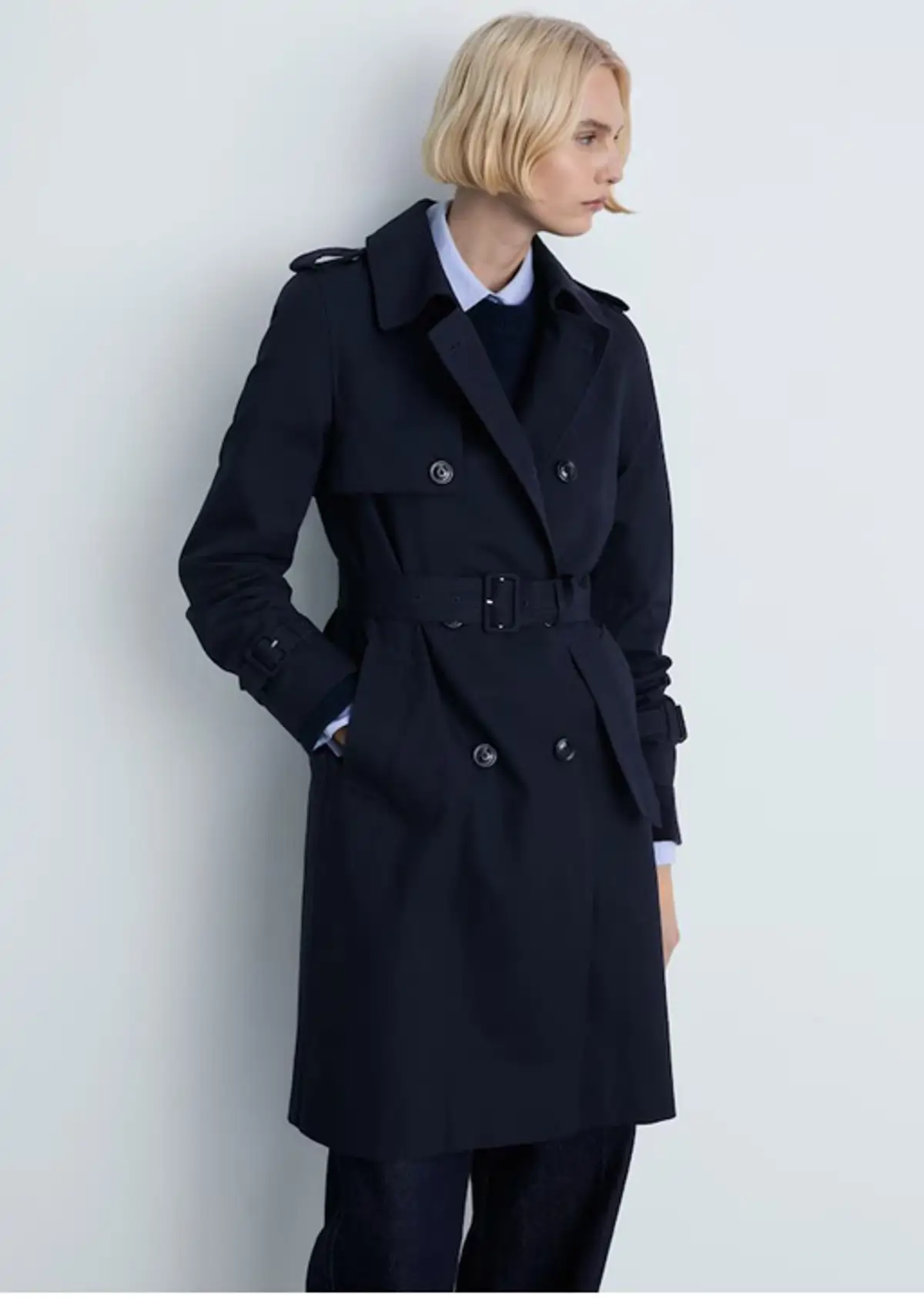 Parka estilo gabardina