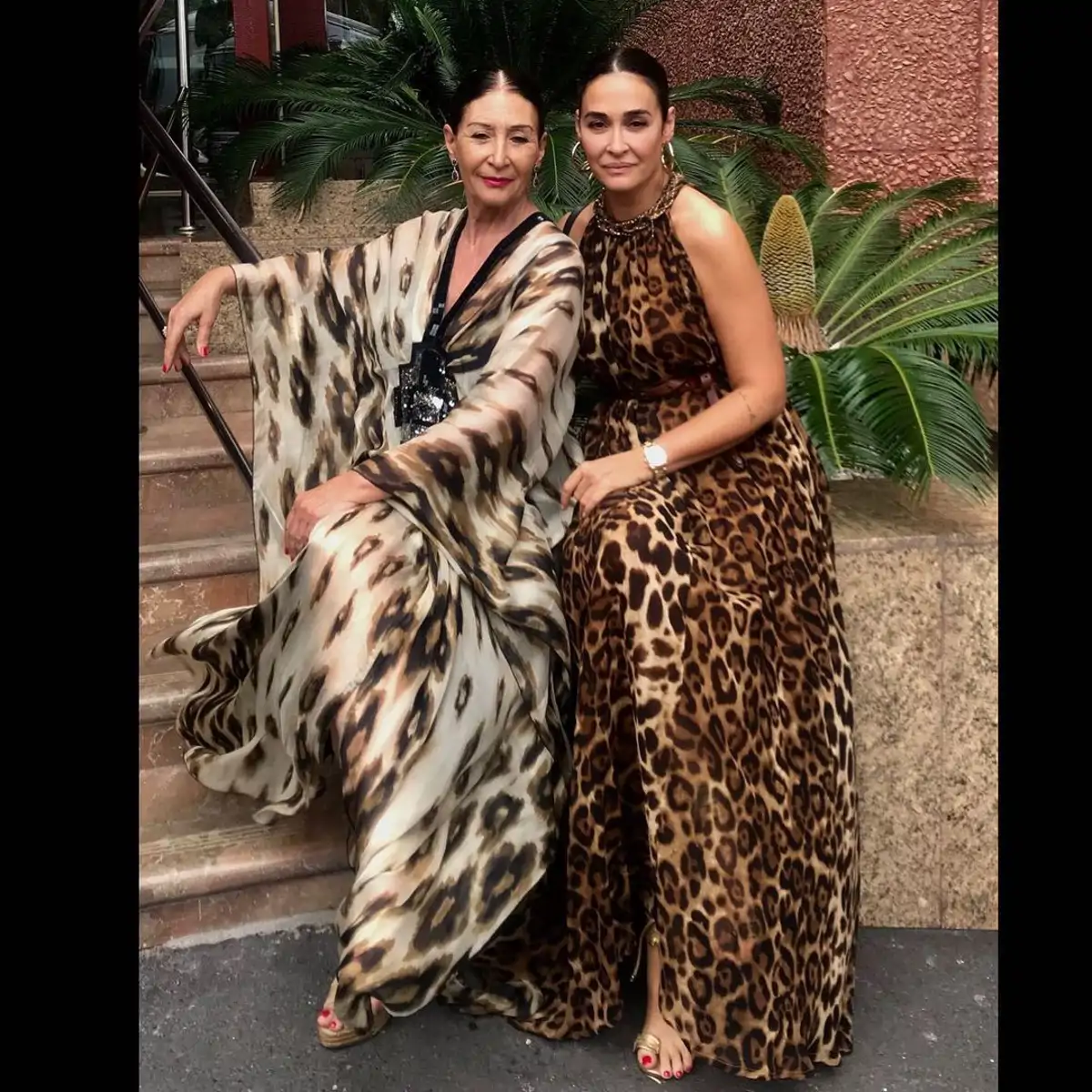 Vicky Martín Berrocal y su madre