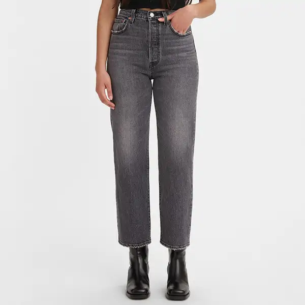Levi's Ribcage Straight desgastado