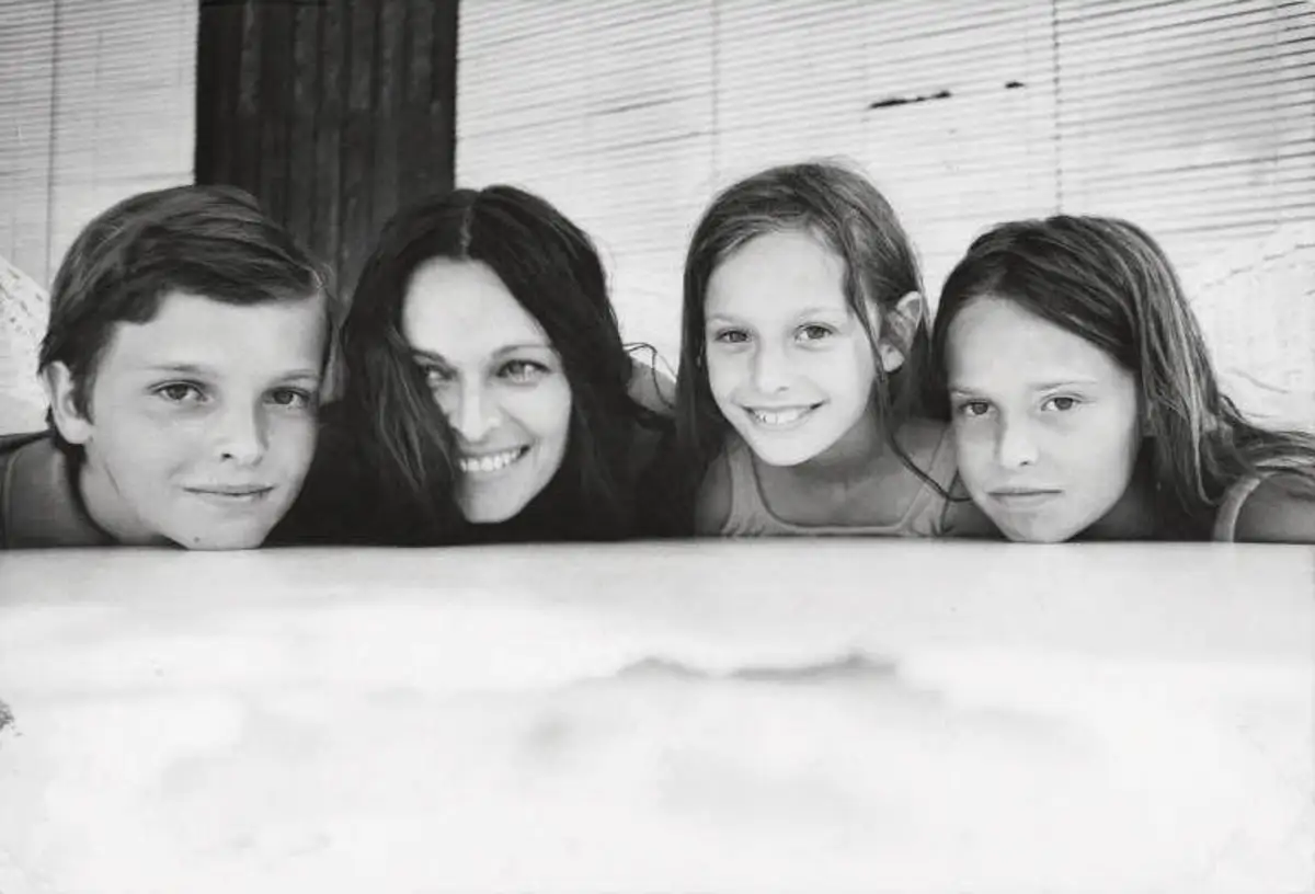 lucia con sus hijos