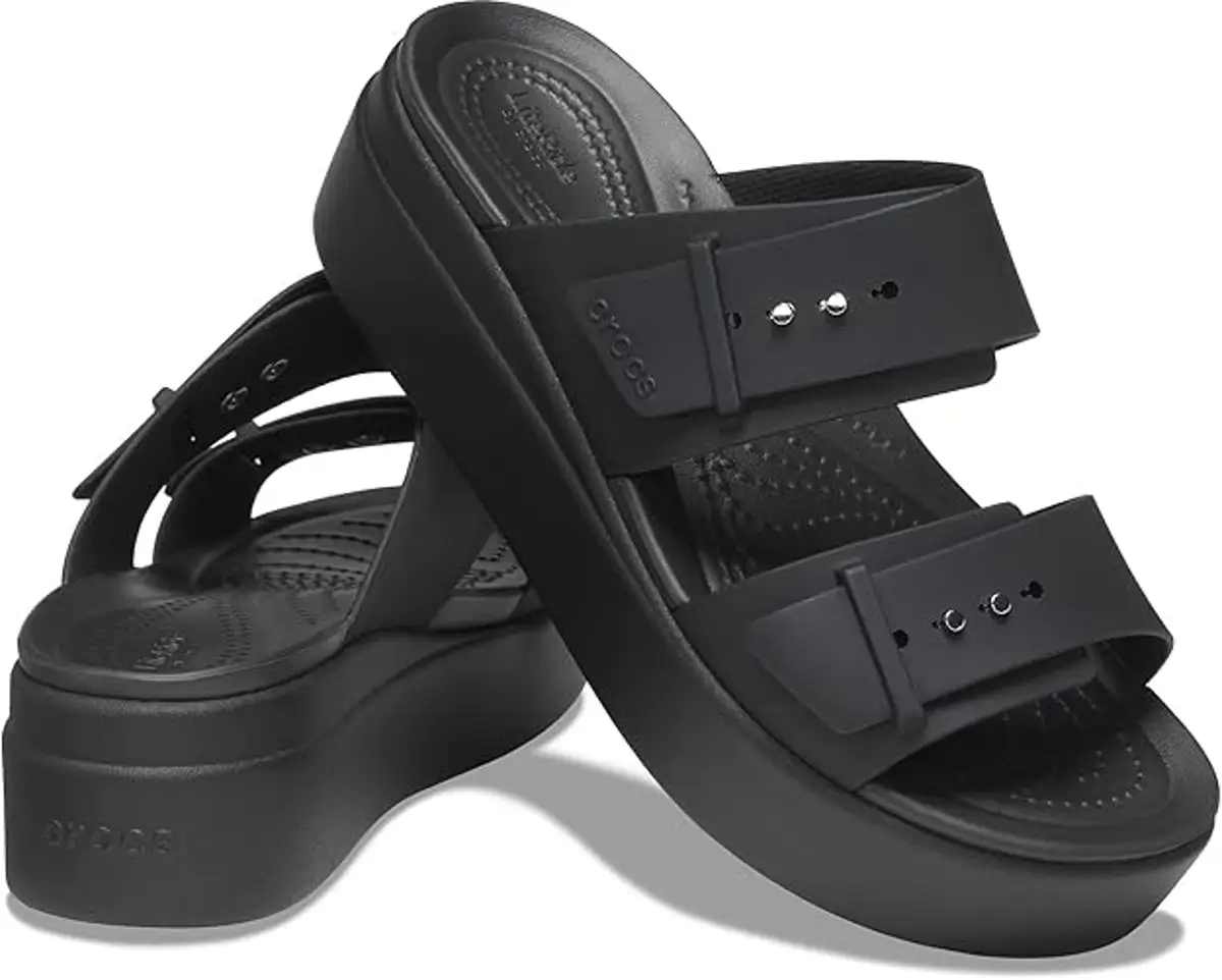 Crocs Brooklyn Buckle Low Wedge