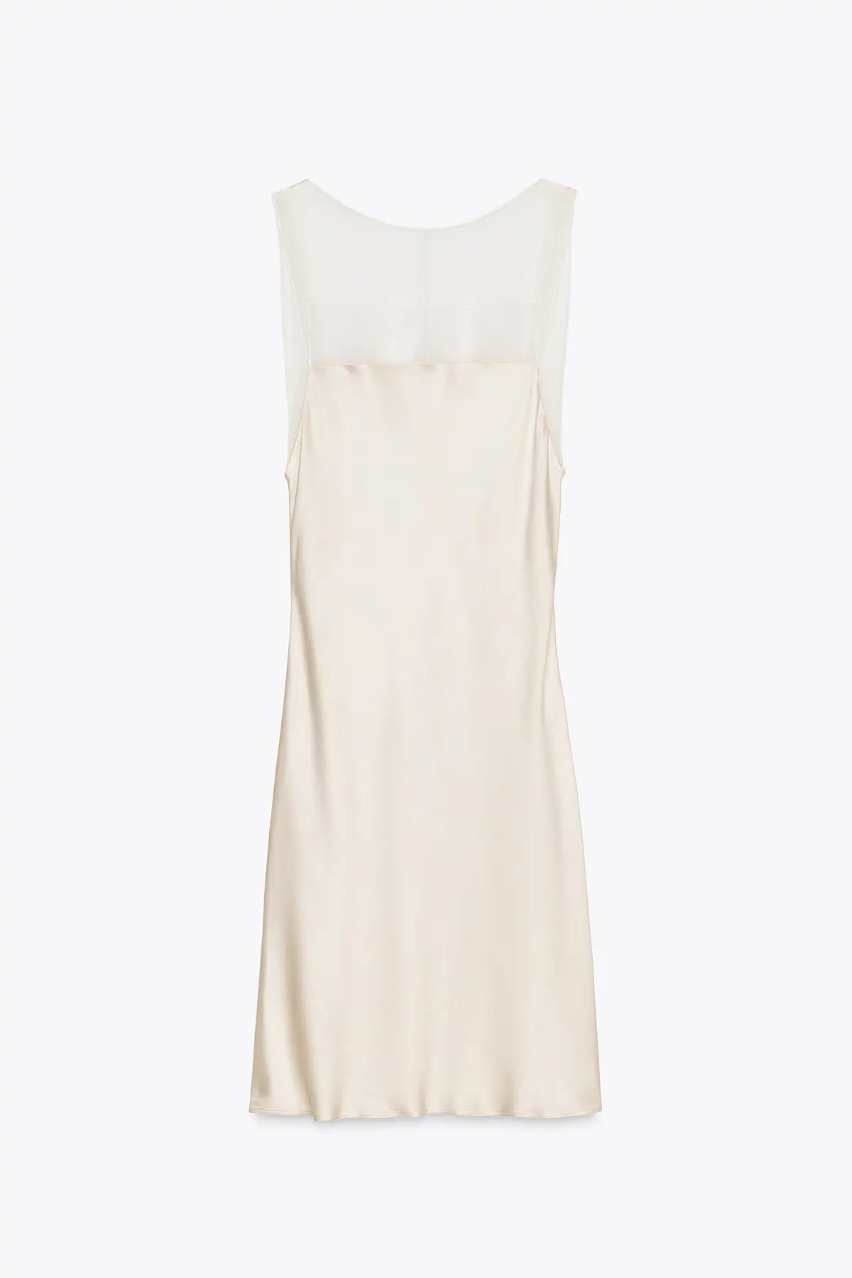 VESTIDO SATEN ZARA VERANO SATINADO TUL LIMITED EDITION