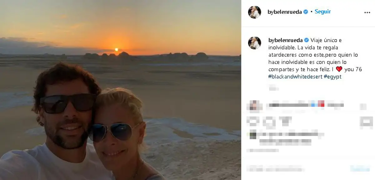Belén Rueda y novio
