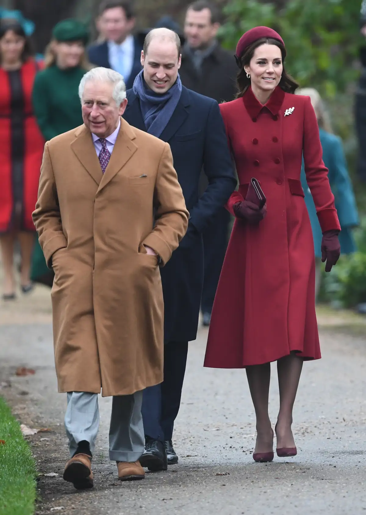 Carlos III, Guillermo y Kate Middleton