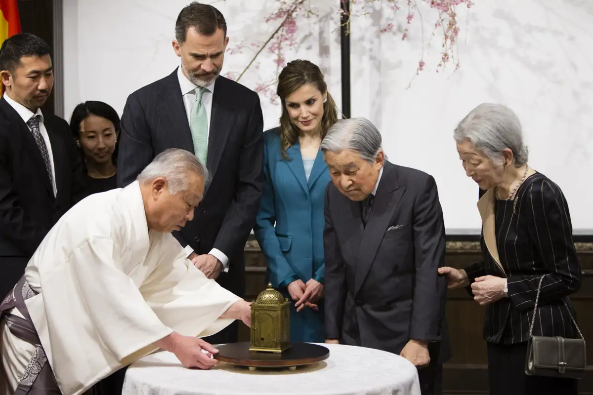 Michiko & Akihito de Japón con Letizia y Felipe