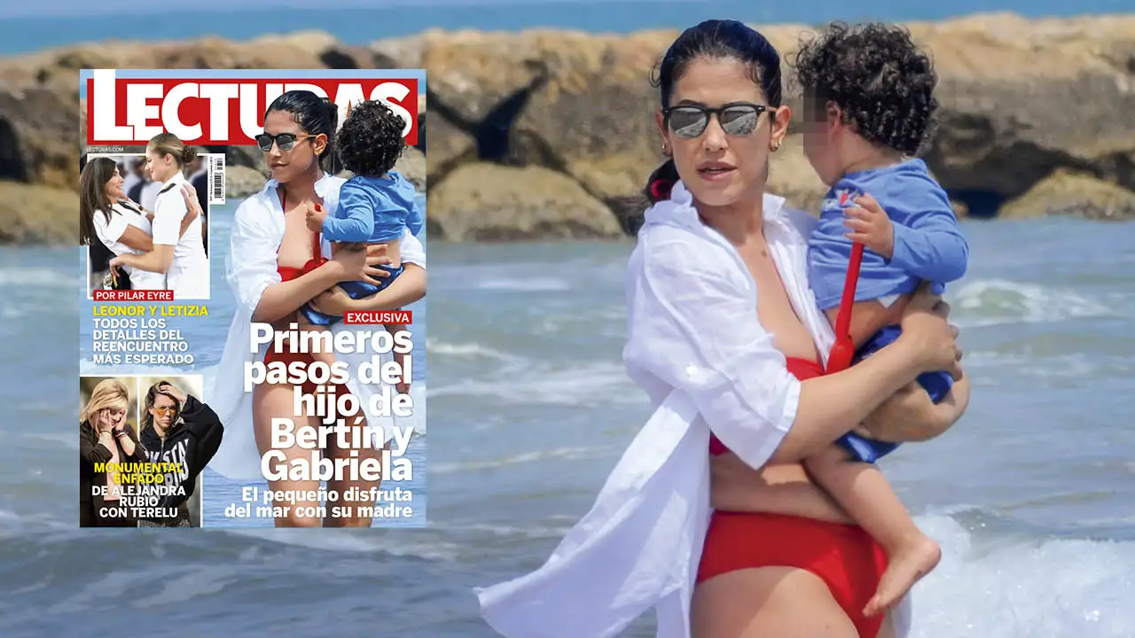 EXCLUSIVA | Los primeros pasos del hijo de Gabriela Guillen y Bertín Osborne: fotos exclusivas en su día de playa
