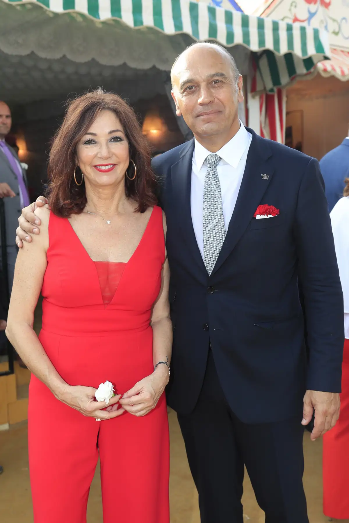 Ana Rosa Quintana y Juan Muñoz Feria de Abril