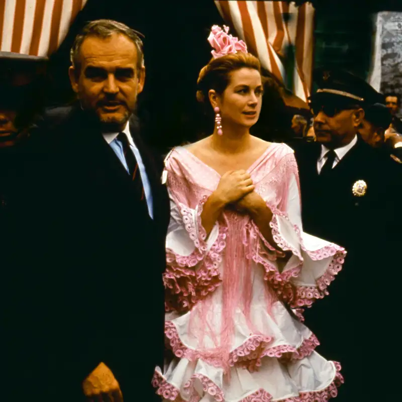 Cuando Grace Kelly, en 1966 se convirtió en la mejor vestida de la Feria de Abril: “Me interesa mucho la historia de España”