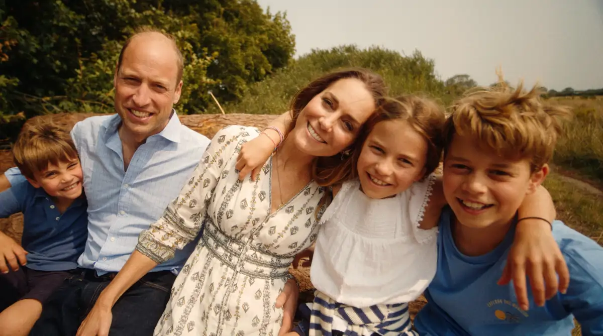 Kate Middleton con Guillermo, Charlotte, George & Louis