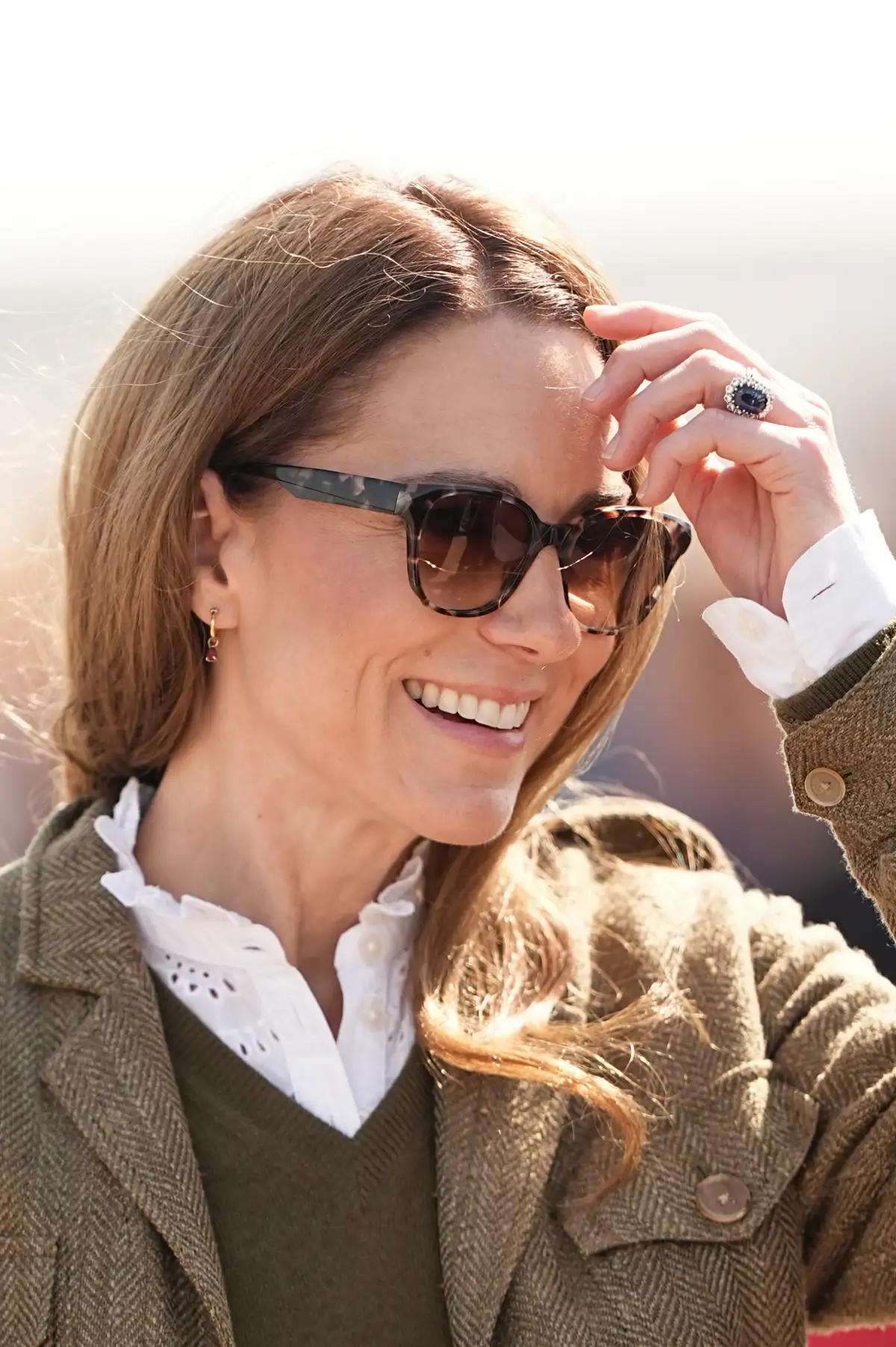 Pelo transición moreno rubio Kate Middleton