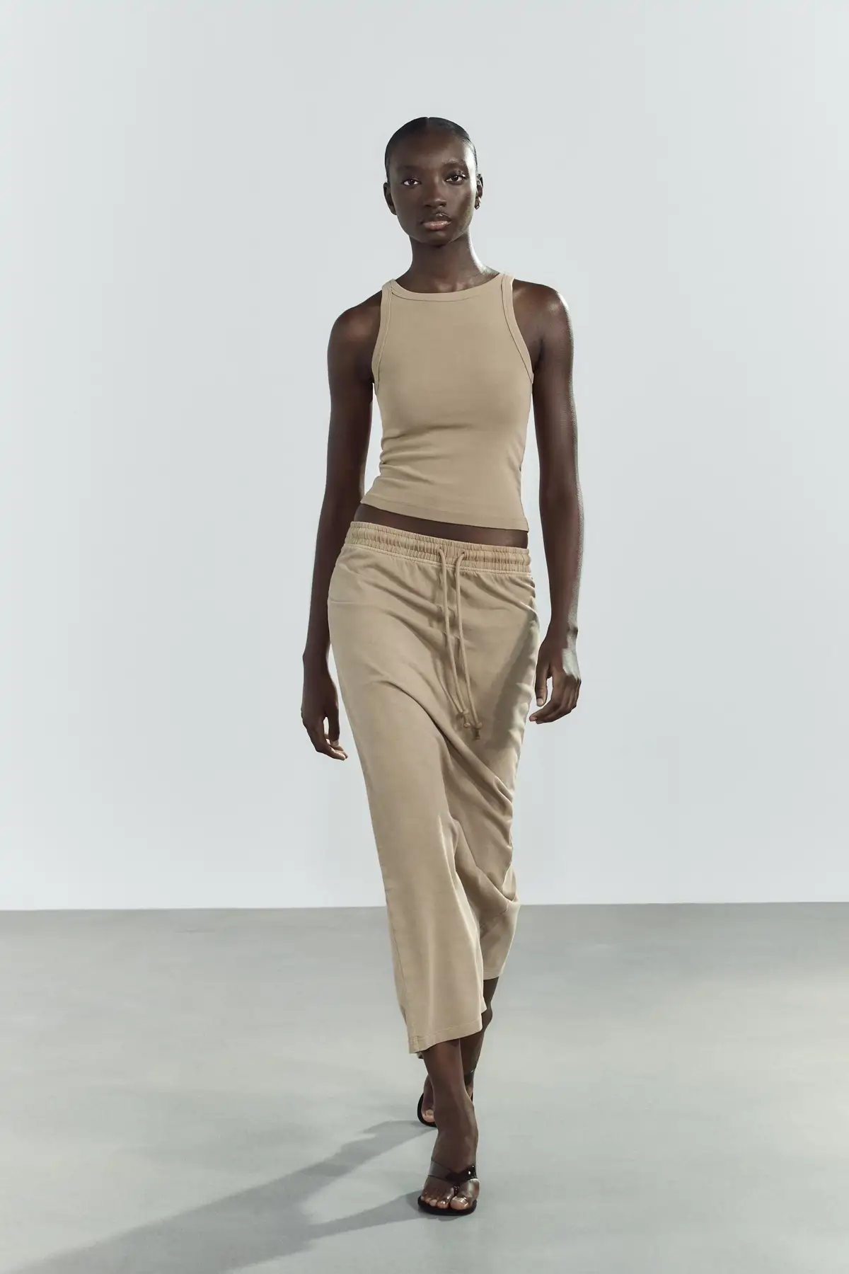 Falda algodón Zara Raquel Bollo