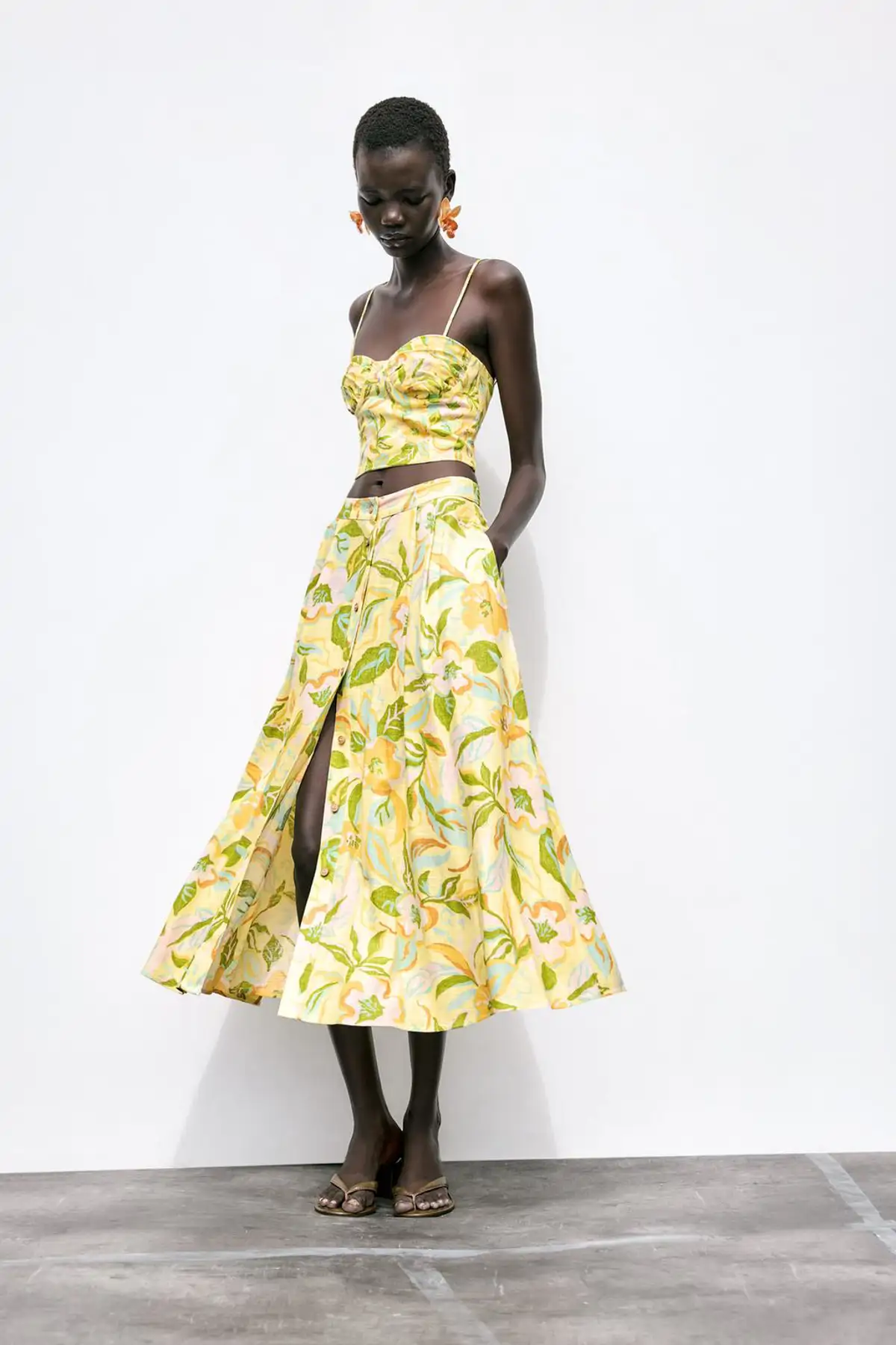 Falda estampada