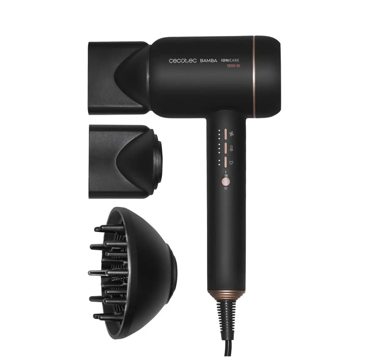 Cecotec Secador de Pelo iónico Bamba IoniCare 6000 RockStar Fire