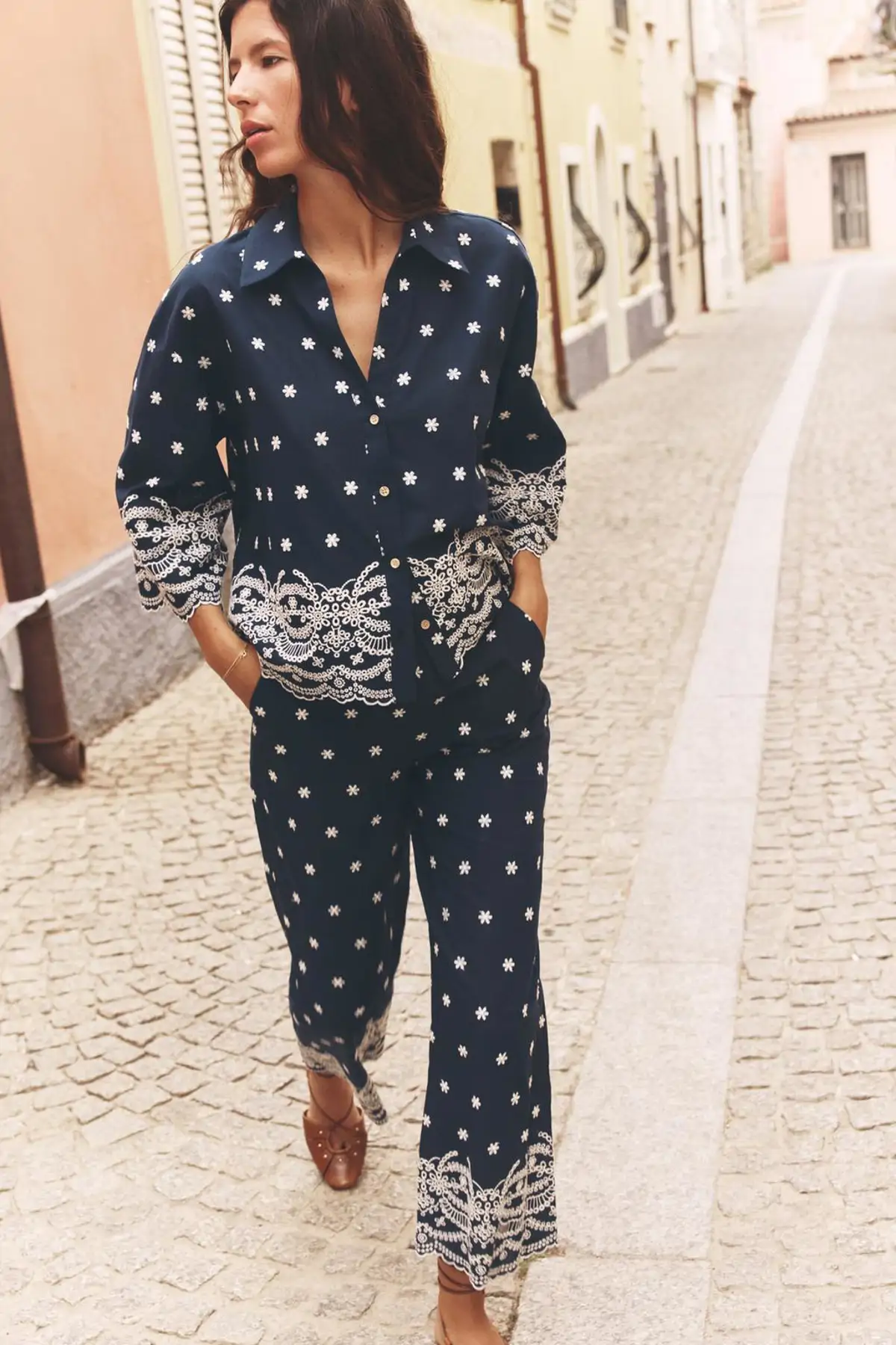 Conjunto estampado.