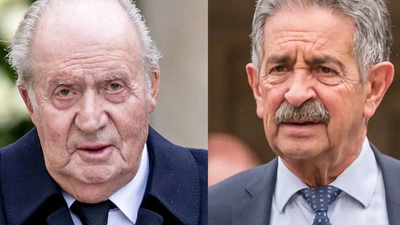 El rey Juan Carlos y Miguel Ángel Revilla