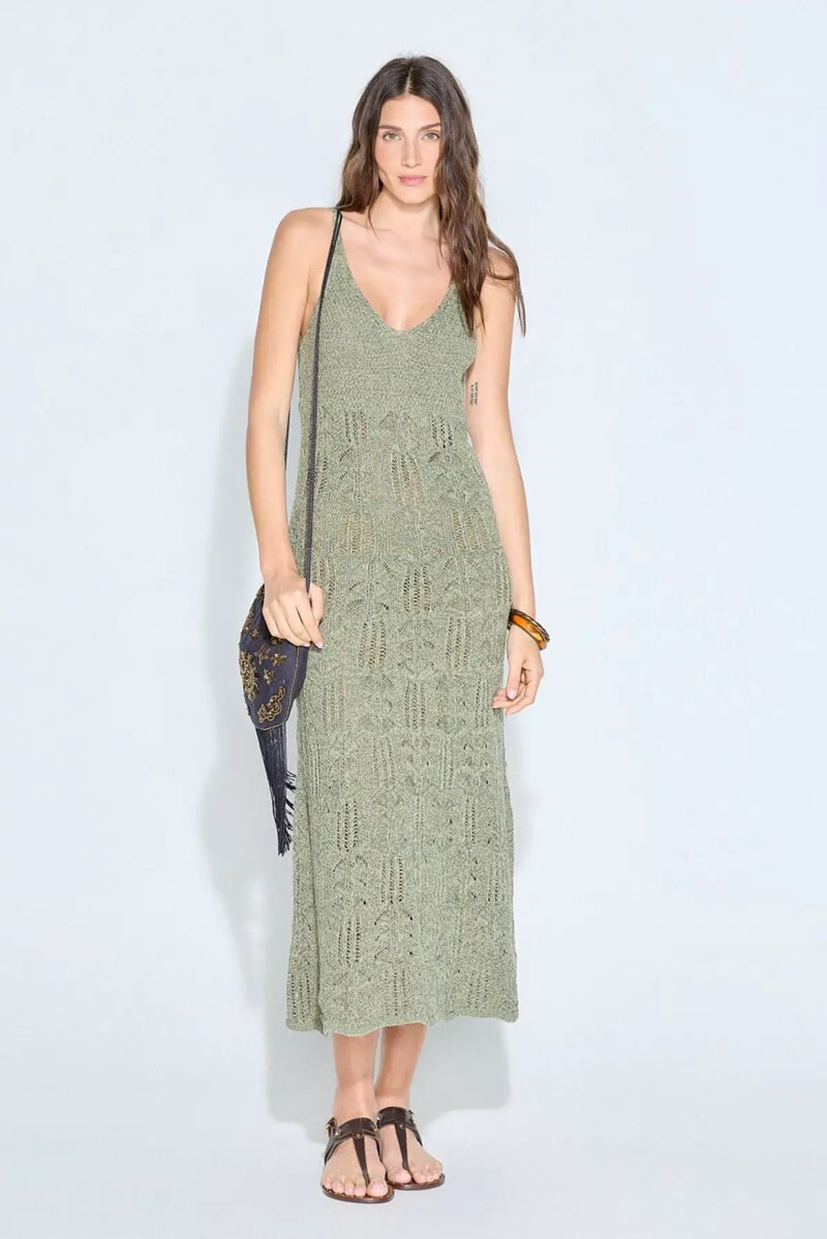 Vestido de punto calado