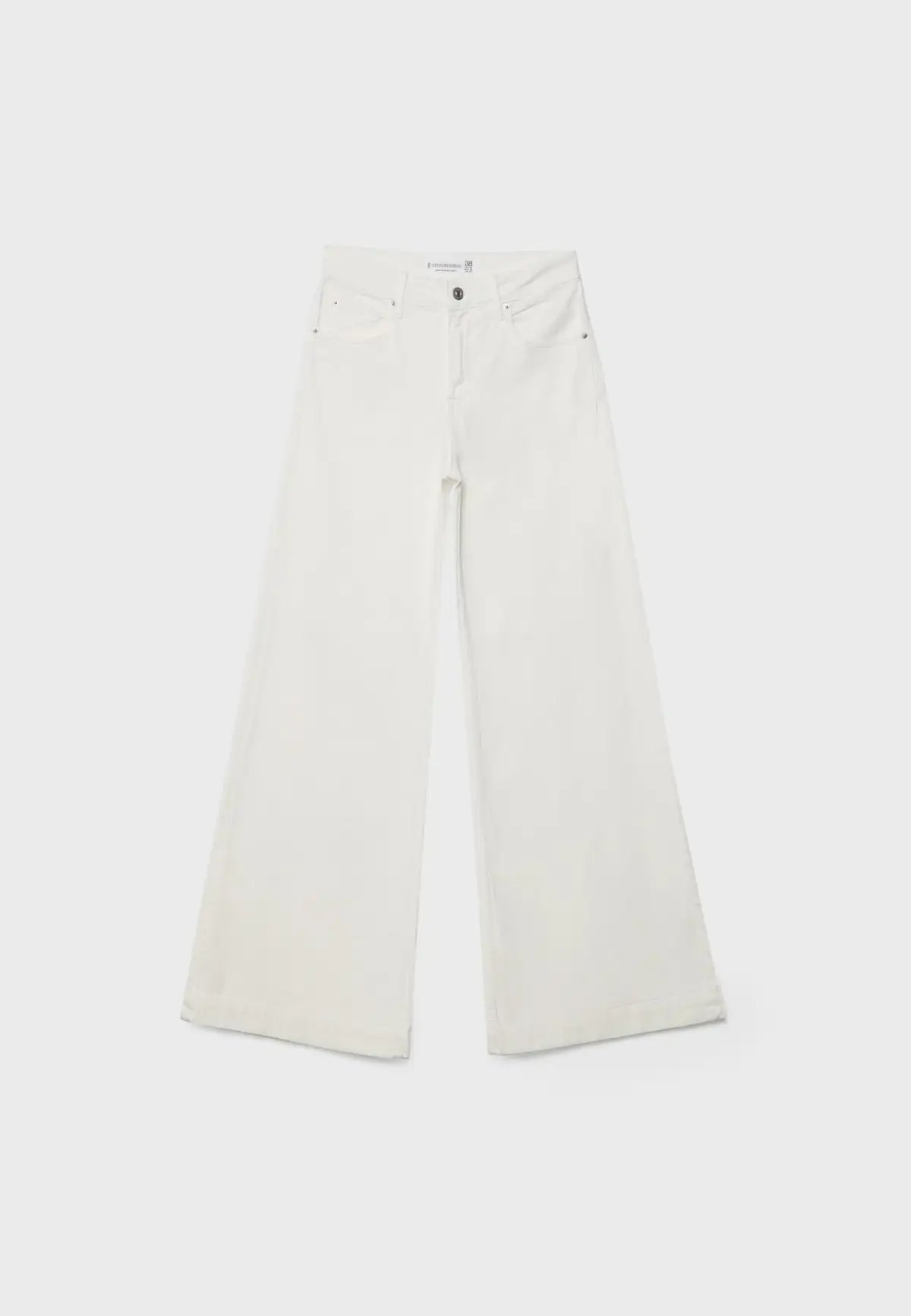 Pantalones blancos campana Mar Flores