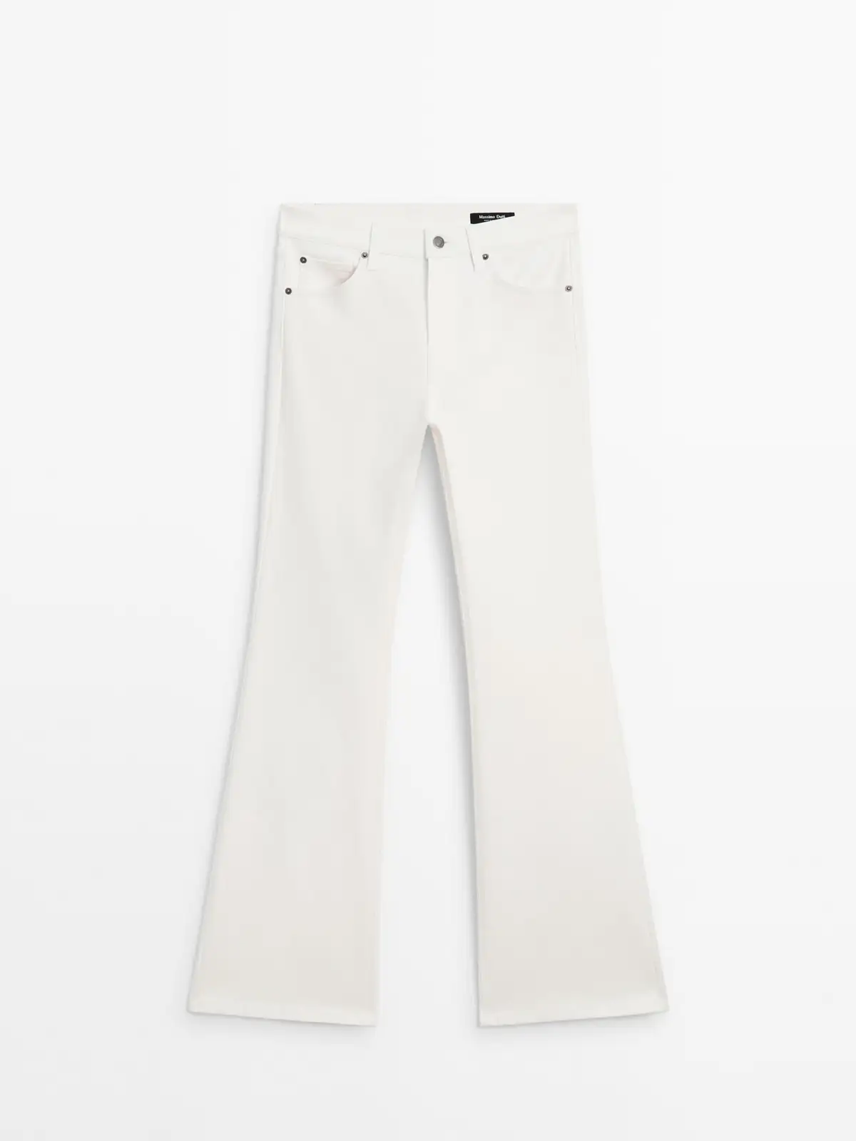 Pantalones blancos campana Mar Flores