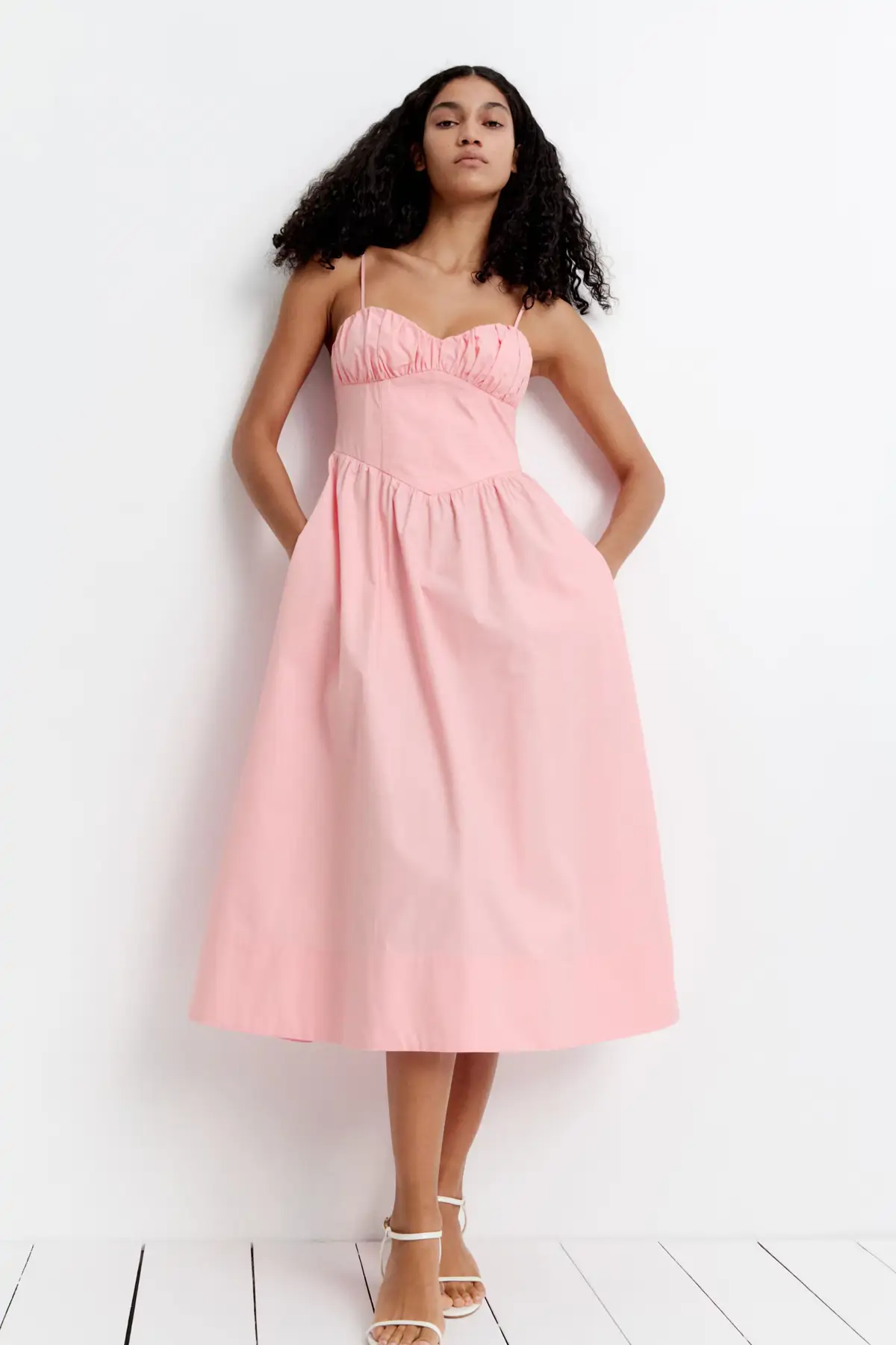 Vestido rosa Zara Reina Letizia