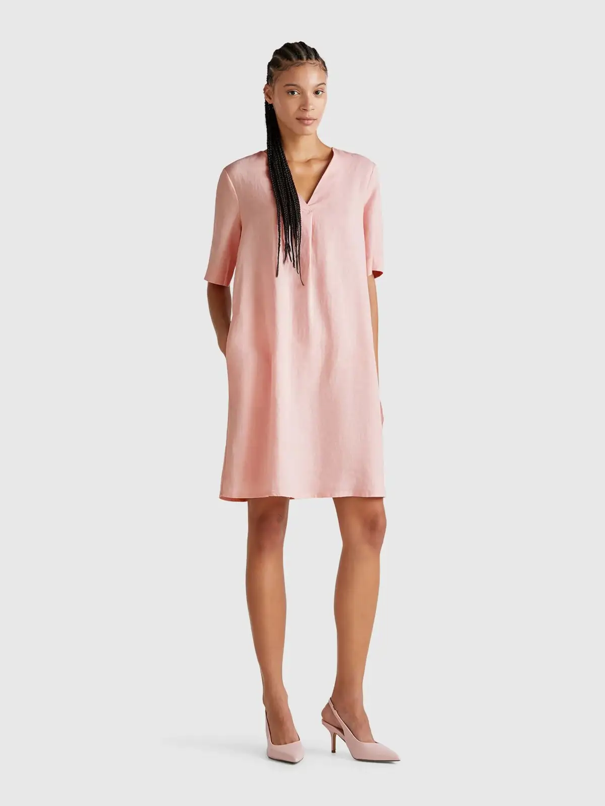 Vestido rosa Zara Reina Letizia