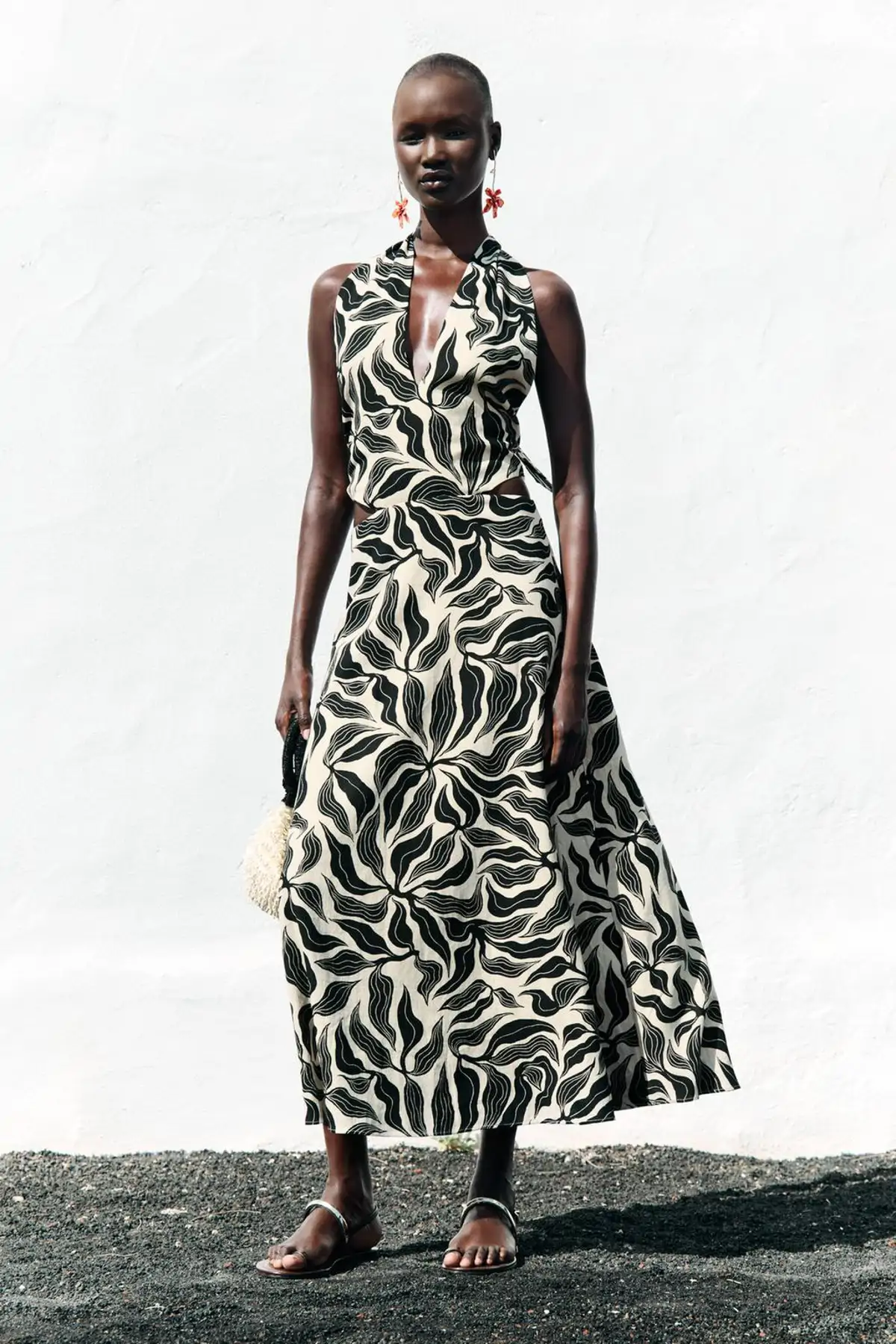 Vestido estampado.