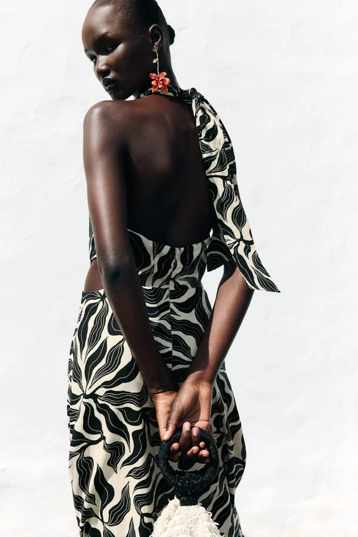 Vestido estampado.