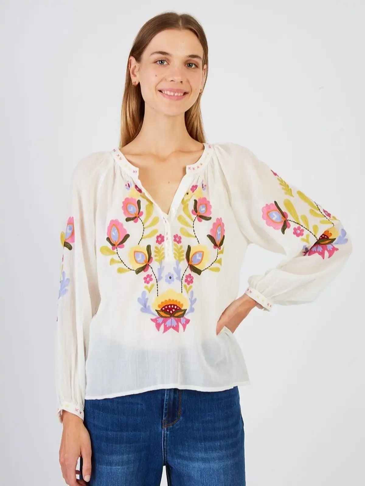 Blusas manguita elegantes disimular brazos verano