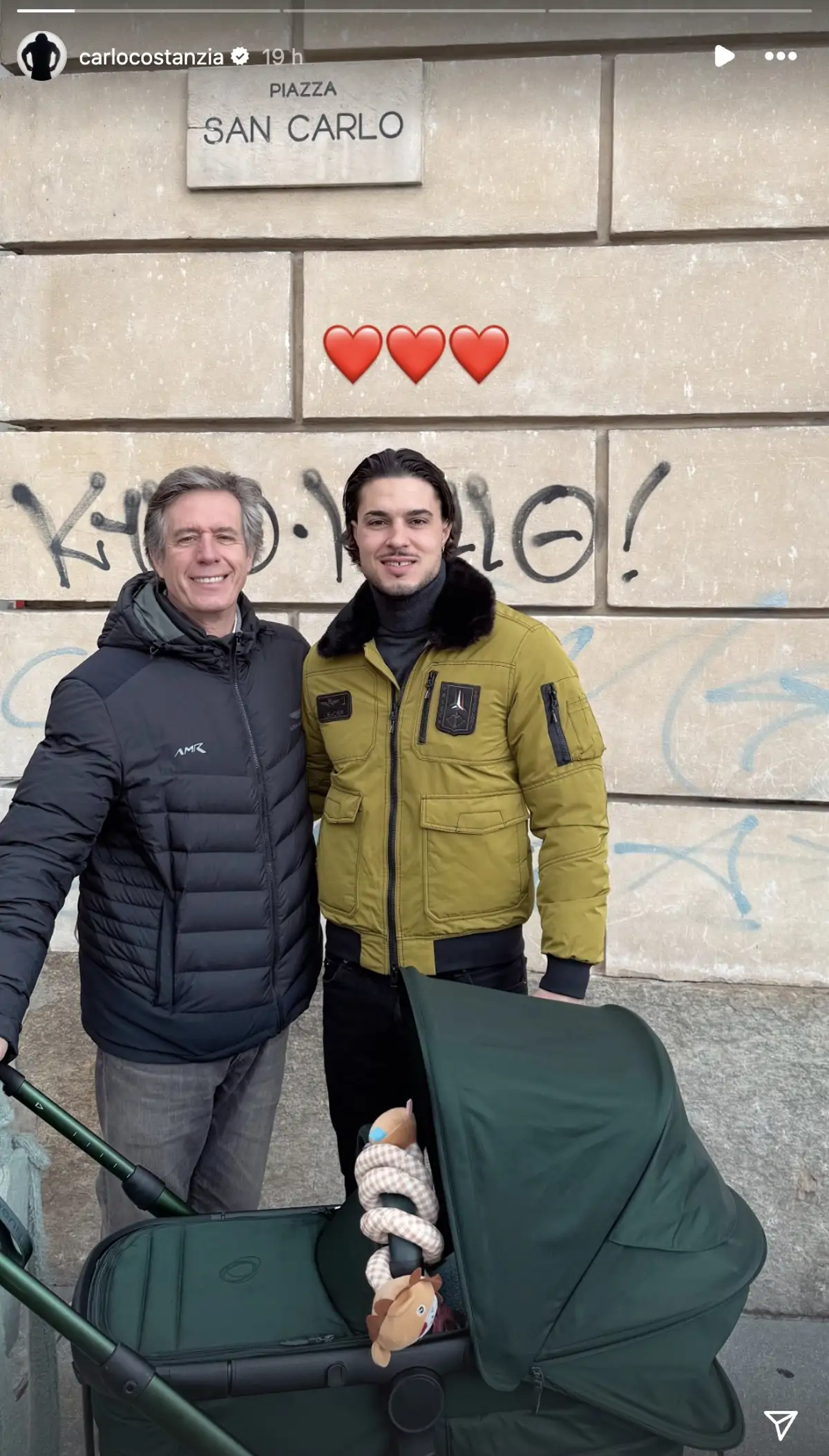 Carlo Costanzia padre hijo