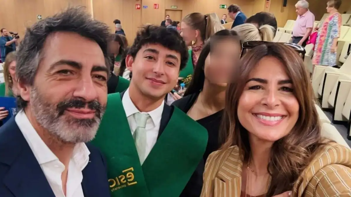 Juan del Val, Nuria Roca y su hijo Juan
