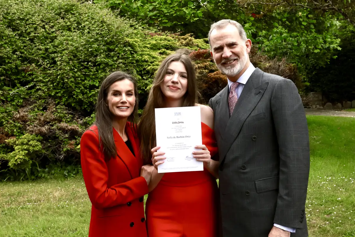 Letizia, Sofía y Felipe