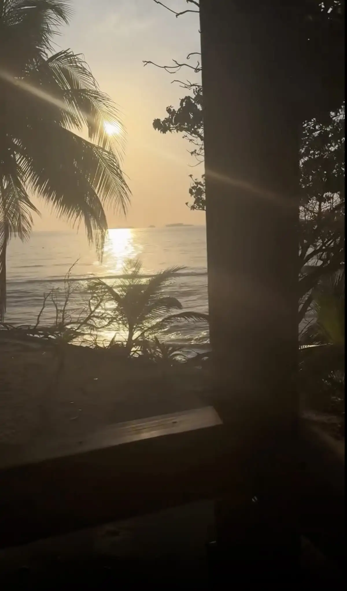 Atardecer desde la cabaña de las visitas de 'Supervivientes'