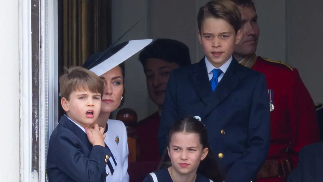Kate, George, Louis y Charlotte