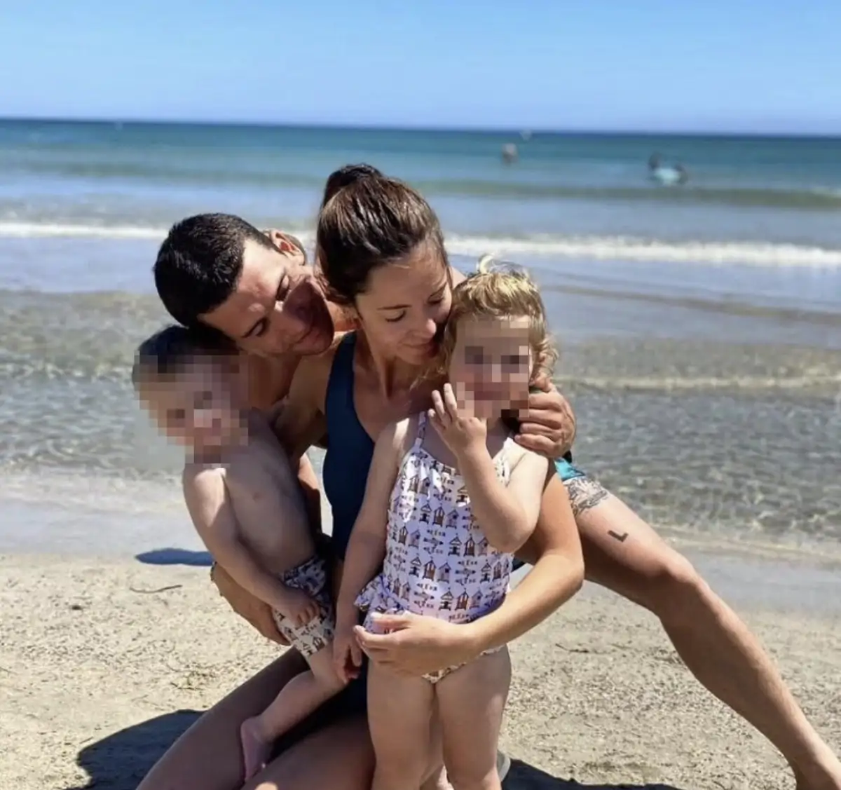 Jaime, Marta y sus dos hijos 