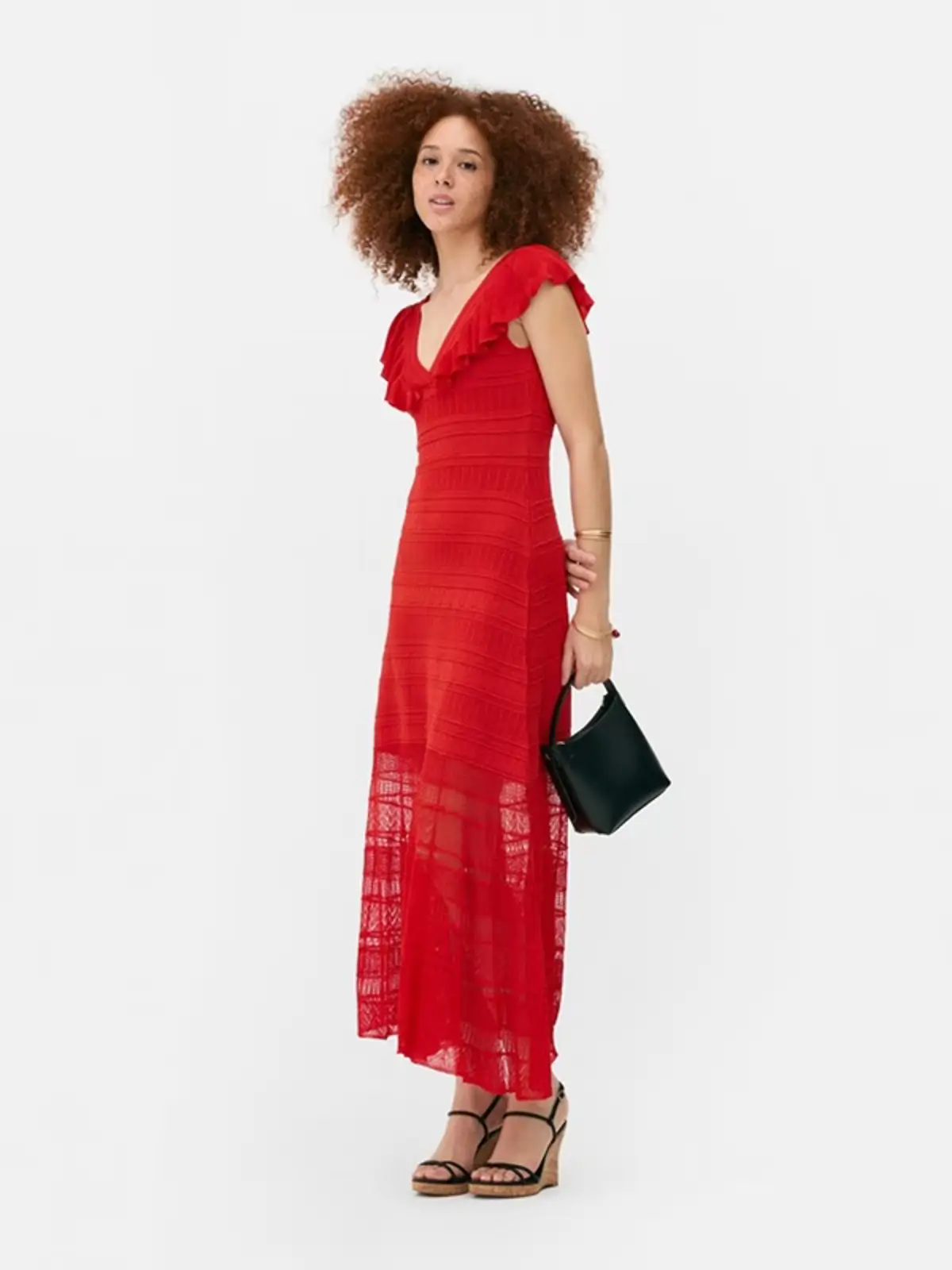 Vestido rojo de Primark.